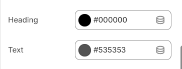 newsletter popup text colors